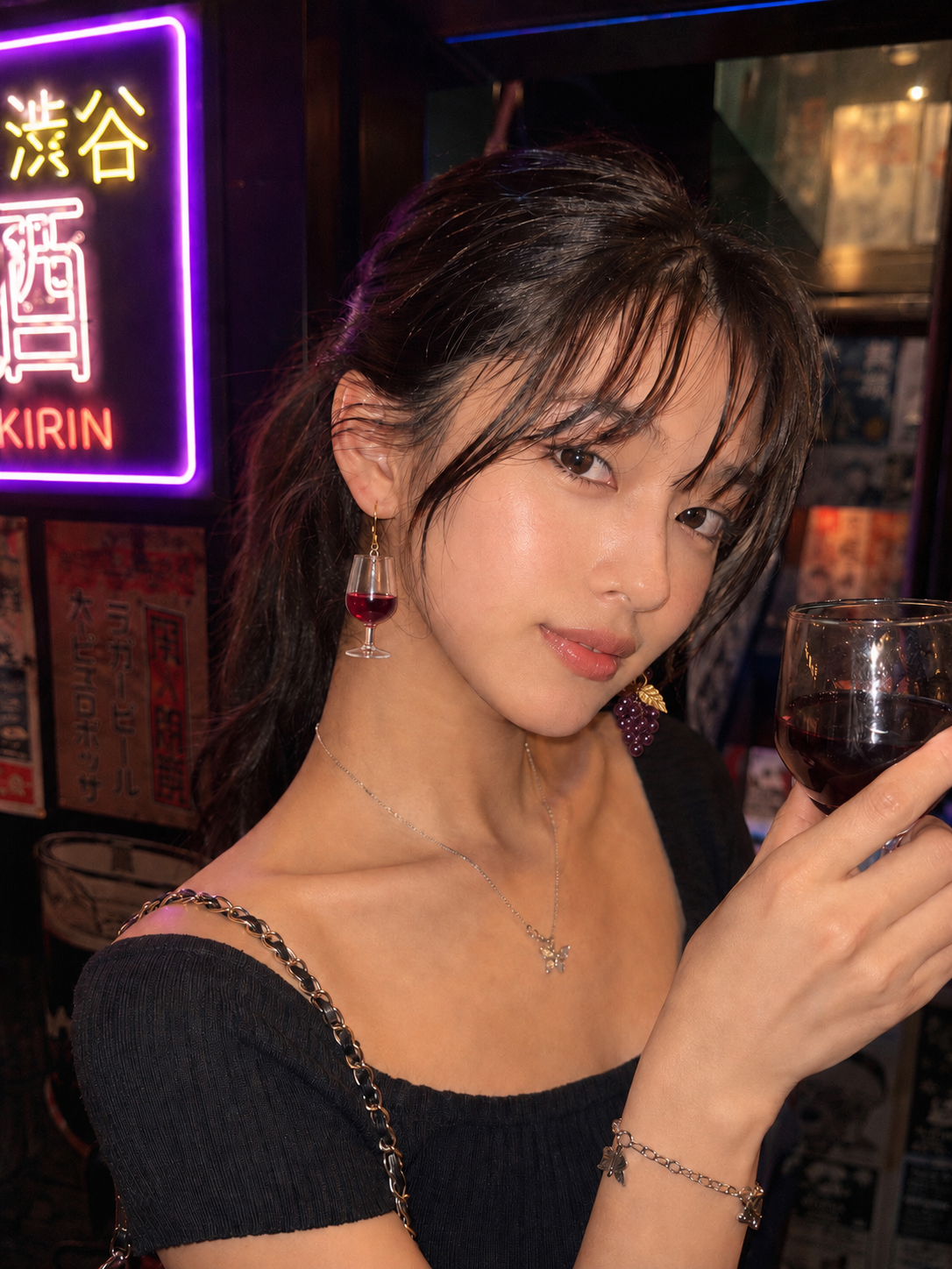 Mismatched trend-forward statement earrings- Made in Japan