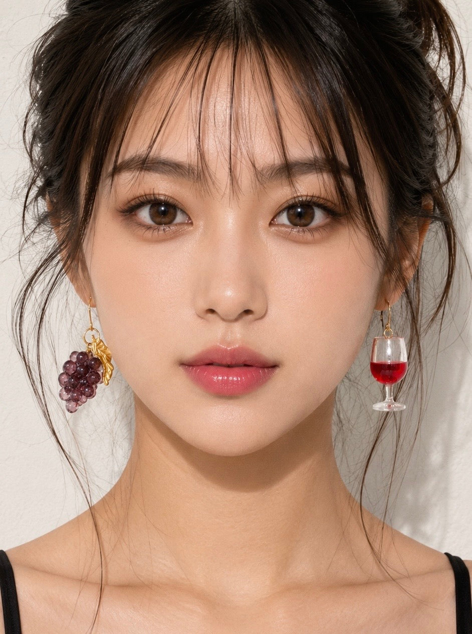 Mismatched trend-forward statement earrings- Made in Japan