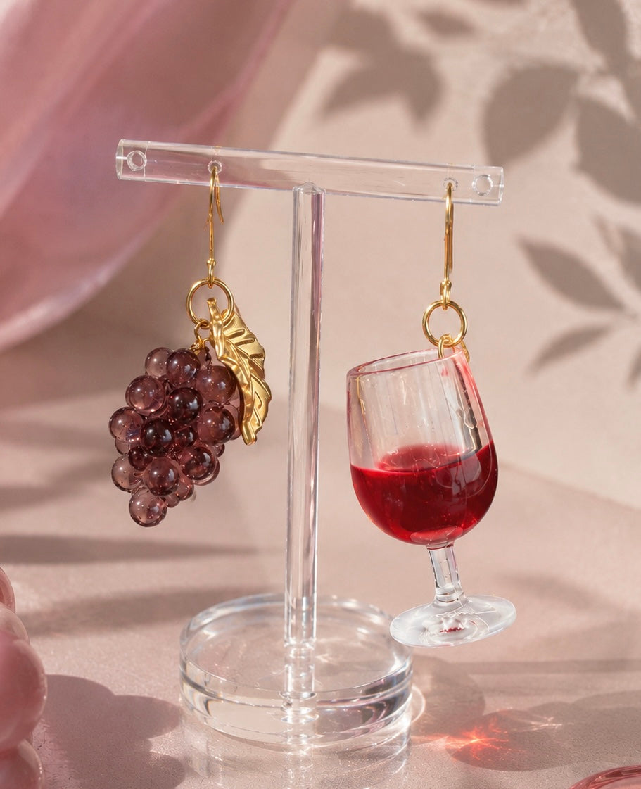 Mismatched trend-forward statement earrings- Made in Japan