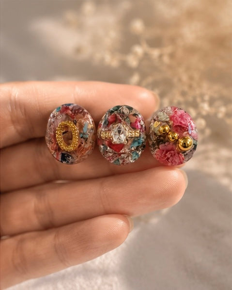 3 piece mix and match set earrings- Trend- Forward earrings- Made in Japan